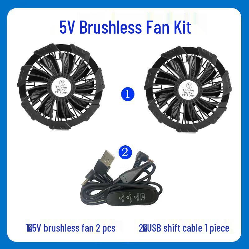 

Охлаждающая рабочая одежда с длинным рукавом и защитой от солнца, с вентиляторами для предотвращения летнего теплового удара XXXXL