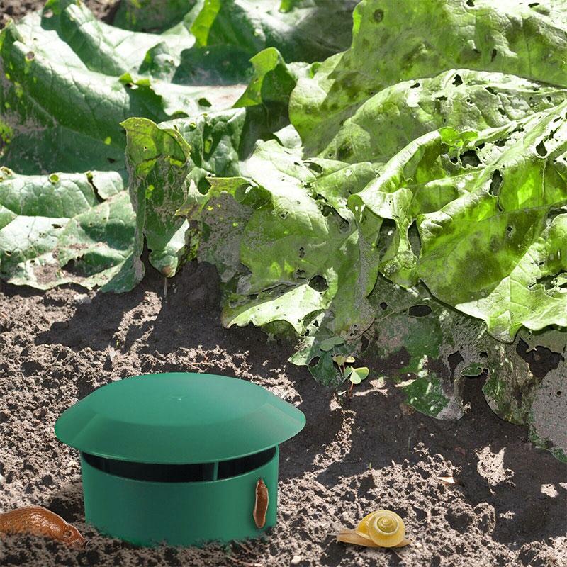 12Pcs Plastic Snail Trap Garden Slug Trap Reusable Pest Control Snail Catcher for Vegetable Garden Yard