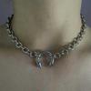Neue Mode Punk Nasenclip Halskette Geometrisch Retro Choker Halskette Gothic Dicker Runder Ring Punk Stil Kette Geschenke