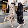 Women's Summer Wide-Leg Nine-Point Drape Pants - Loose, Slimming Straight-Leg Casual Culottes