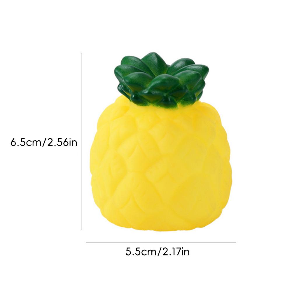 Vinyl Fruit Squeeze Toys Baby Sensory Water Play Fake Fruit Vegetable Squeaky Sensory Stimulation BPA-free Interactive Bathing Toy Kit