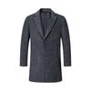 Men's Herringbone Double-faced Wool Blend Overcoat