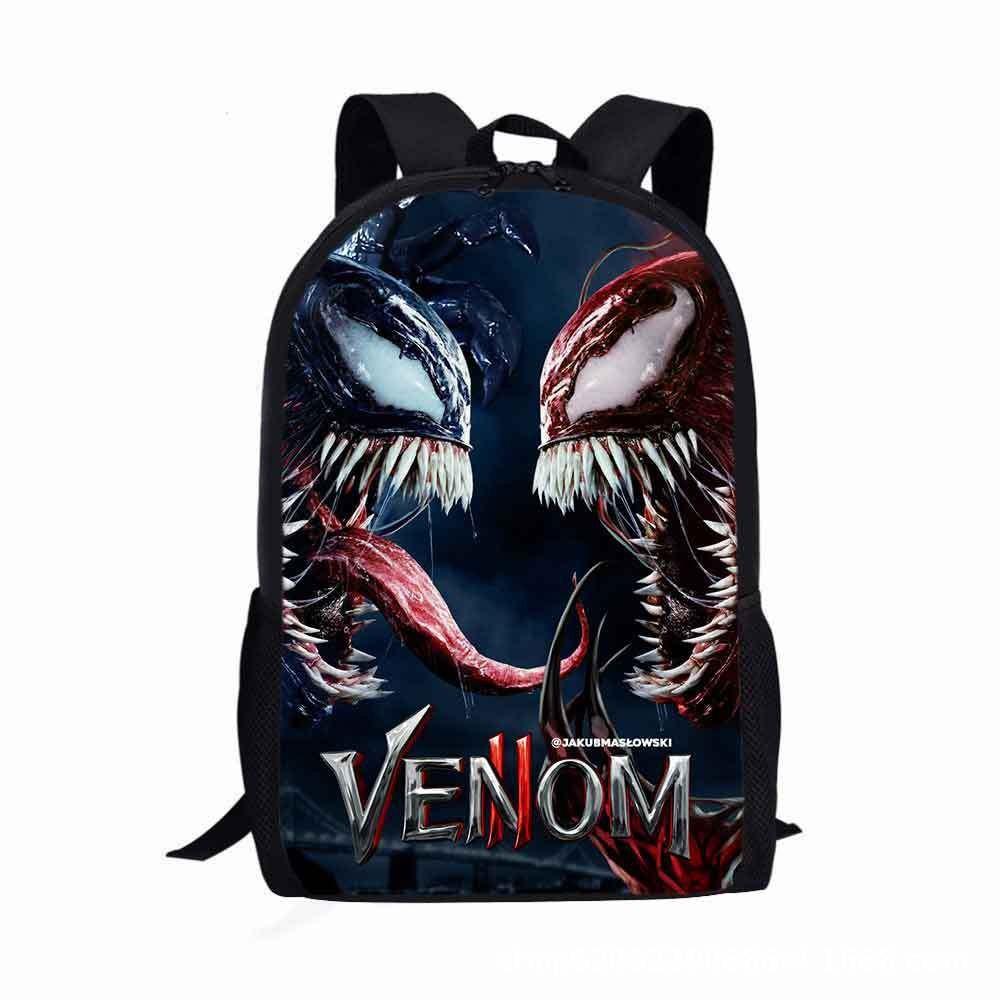 Elementary School Bag Venom Backpack Large Capacity Kindergarten School Bag Boys Printed Backpack Lightweight