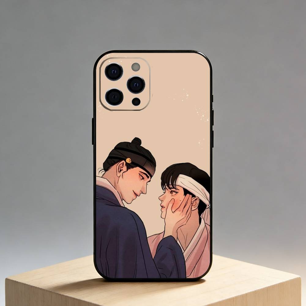 Painter The-w-Nights-Anime Phone Case For iPhone17,16,15,14,13,12 Plus,Max Soft Silicone Black Cover