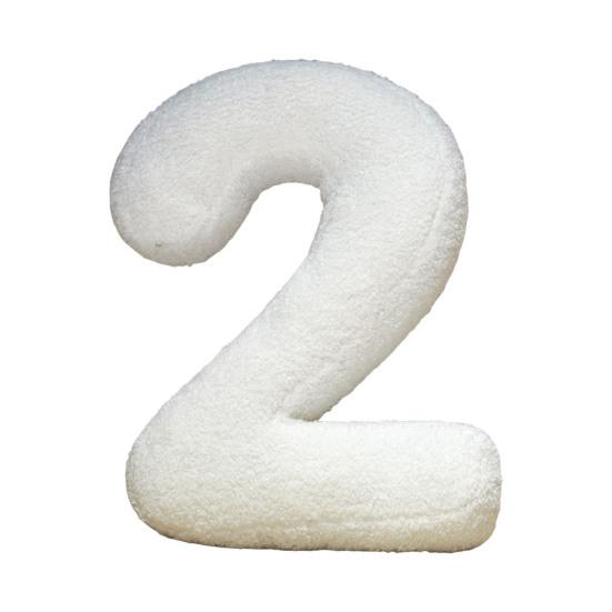 Alphabet Letter Shape Pillow PP Cotton Filled Car Seat Cushion Soft Fabric