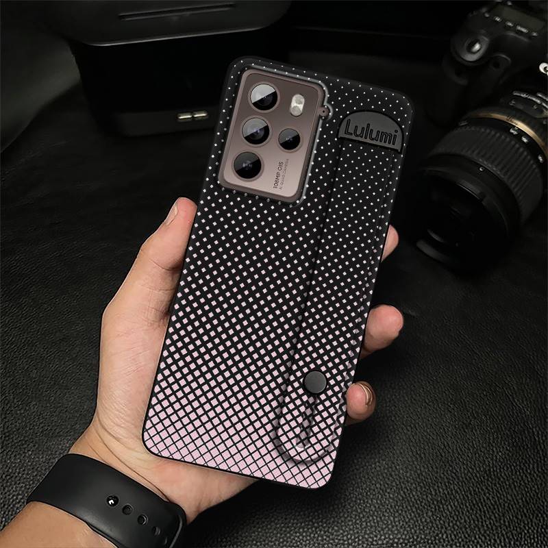 

Wrist Strap Geometry Phone Case For HTC U23 Pro/U23 Dirt-resistant Back Cover Protective Masculine Soft case Silicone HTC U23 Pro/U23