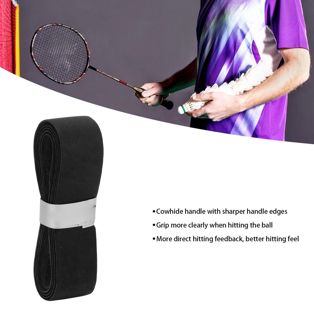 Cowhide Tennis Racquet Replacement Grips Wrapping Belt Badminton Racket Handle Tape Overgrip