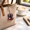 Acrylic Box Pendant - Decorative Keychain Charm for Bag or Backpack