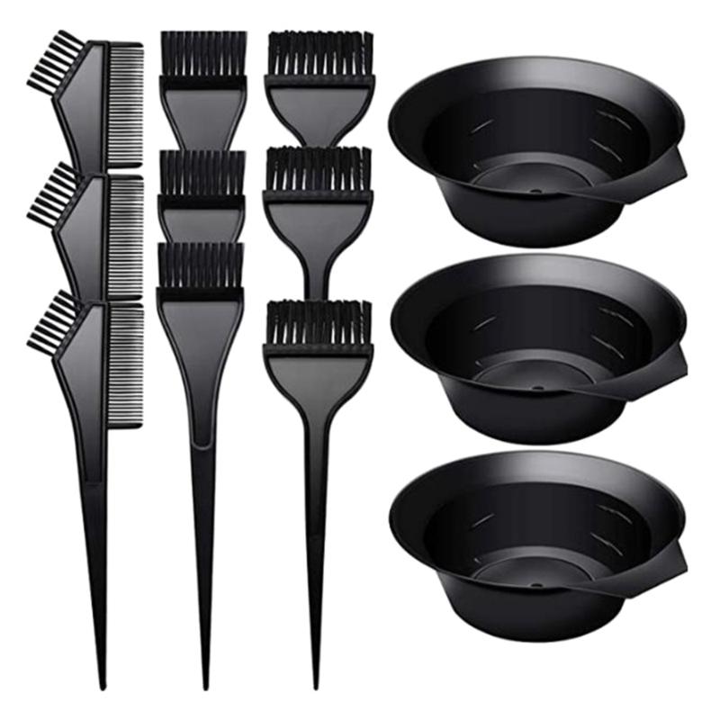 

Complete 12pc Hair Color Tool Kit With Quality Plastic Combs And Brushes For Even Color Application Salon Must-Haves 1