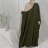M215# Middle Eastern Muslim Women's Loose Batwing Sleeve Islamic Dress Robe