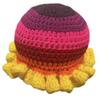 Handmade Crochet Bucket Hat for Woman Teen Outdoor Commute Fisherman Hat Ruffled Brim Winter Windproof Carnival Hat
