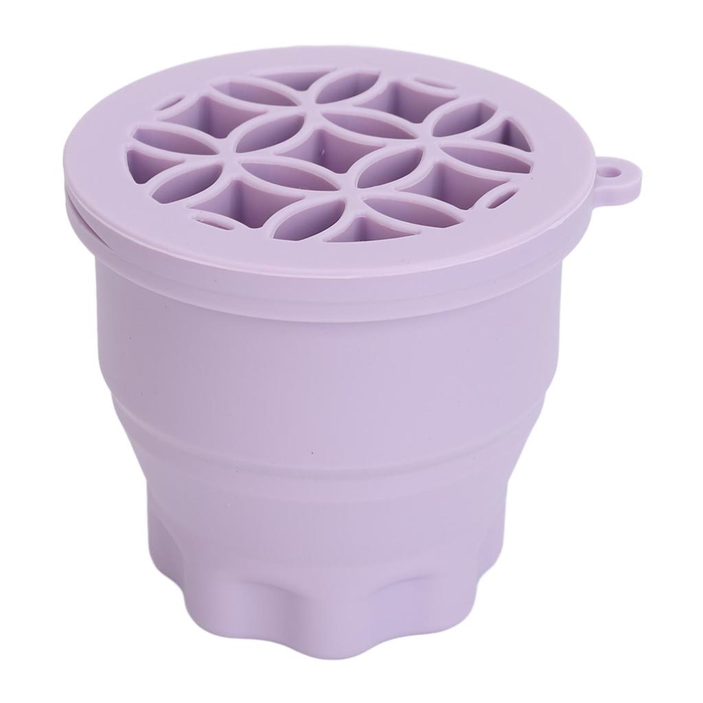 Makeup Brush Cleaner Cup Cosmetic Brush Cleaning Pad Drying Rack Silicone Scrubber Bowl Portable Washing Tool