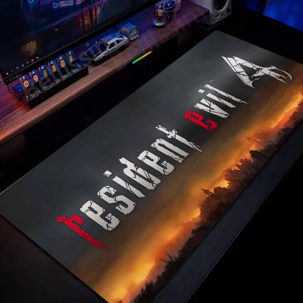 Xxl Mouse Pad Gamer RResident Evil Pc Cabinet Game Keyboard Desk Mat Computer Gaming Accessories Leon S Kennedy Big Mousepad