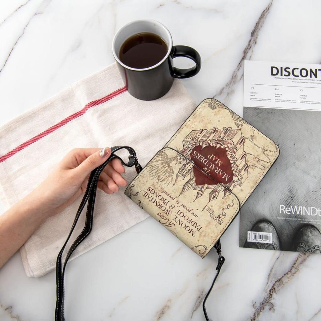 Harry Potter Genuine Leather Smartphone Shoulder Mini Pouch for Women and Popular 19cm High x Wide x 1cm Thick [JMI] Pouch, Bag, Slim, Men,