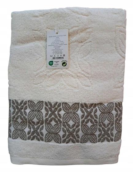 Ręcznik 50x90 tureckie cotton candy bawełna 100% beż biały