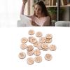 22 Stück Miniatur-Fluch-Affirmationsscheiben Lustige Einzigartige Miniatur-Süße Affirmation Holzdekoration für Familie Freunde Kollegen