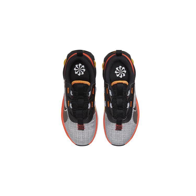 New Nike Air Max 2021 Slip-Resistant Cushioning Wear-Resistant Running Shoes Gray Red Children Aged 3-7 Years Old DB1109-005
