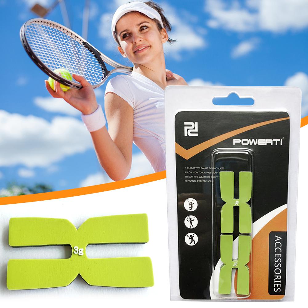 6Pcs 3g Tennis Racket Weight Balance Strips H-Shaped Tennis Racquet Tapes Badminton Racquet  Tapes for Tennis Badminton