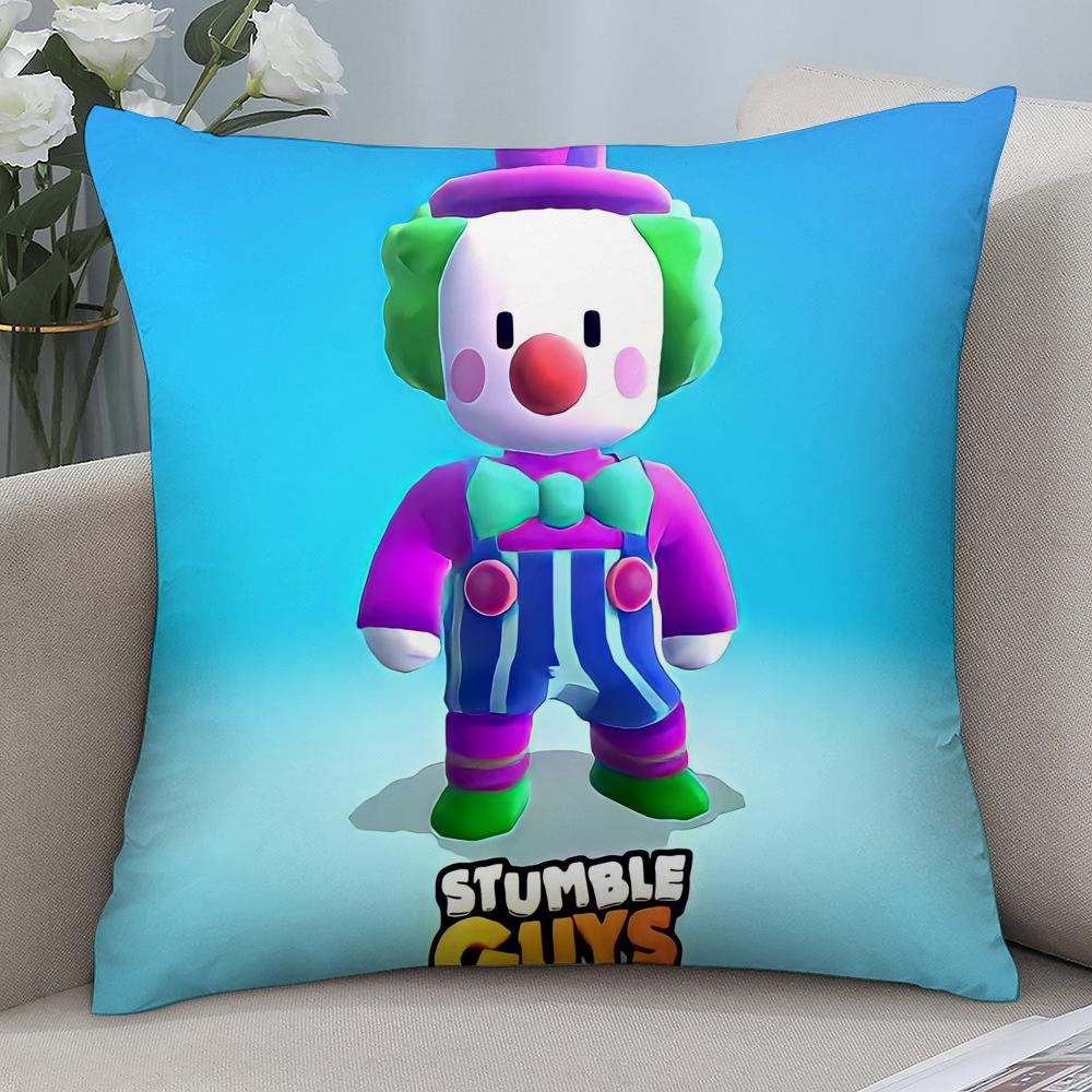 Pillow Sleeping Game S-Stumble Guys Ornamental Pillow Case Short Plush Sofa Decorative Gift Home Double-sided Printing Cushion