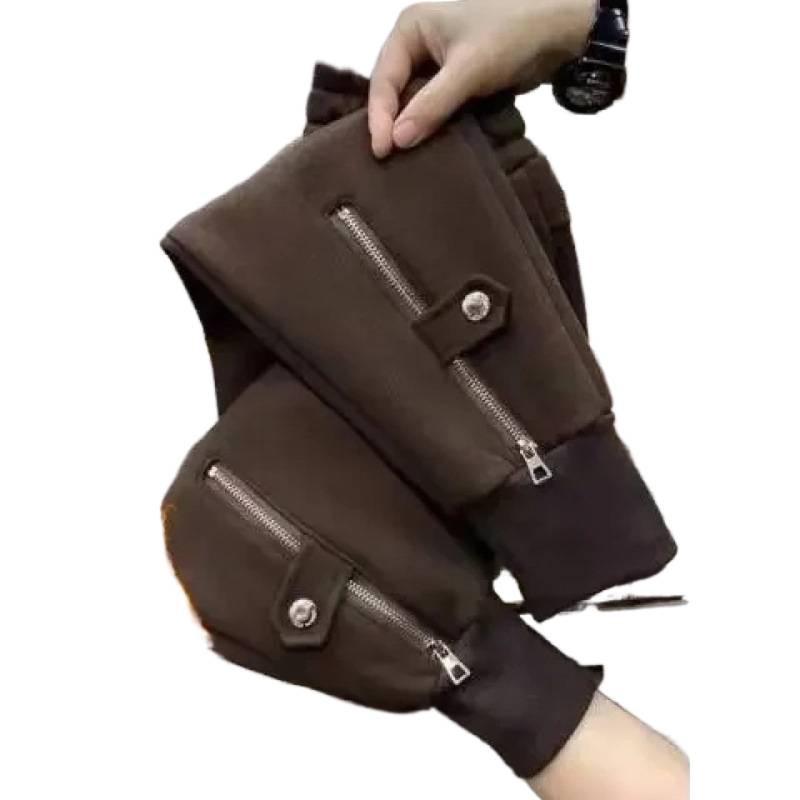 Women's Fleece-lined Harem Sweatpants: Thick, Slimming, Sporty, Versatile, Casual, Trendy Joggers for Autumn/Winter 2025.