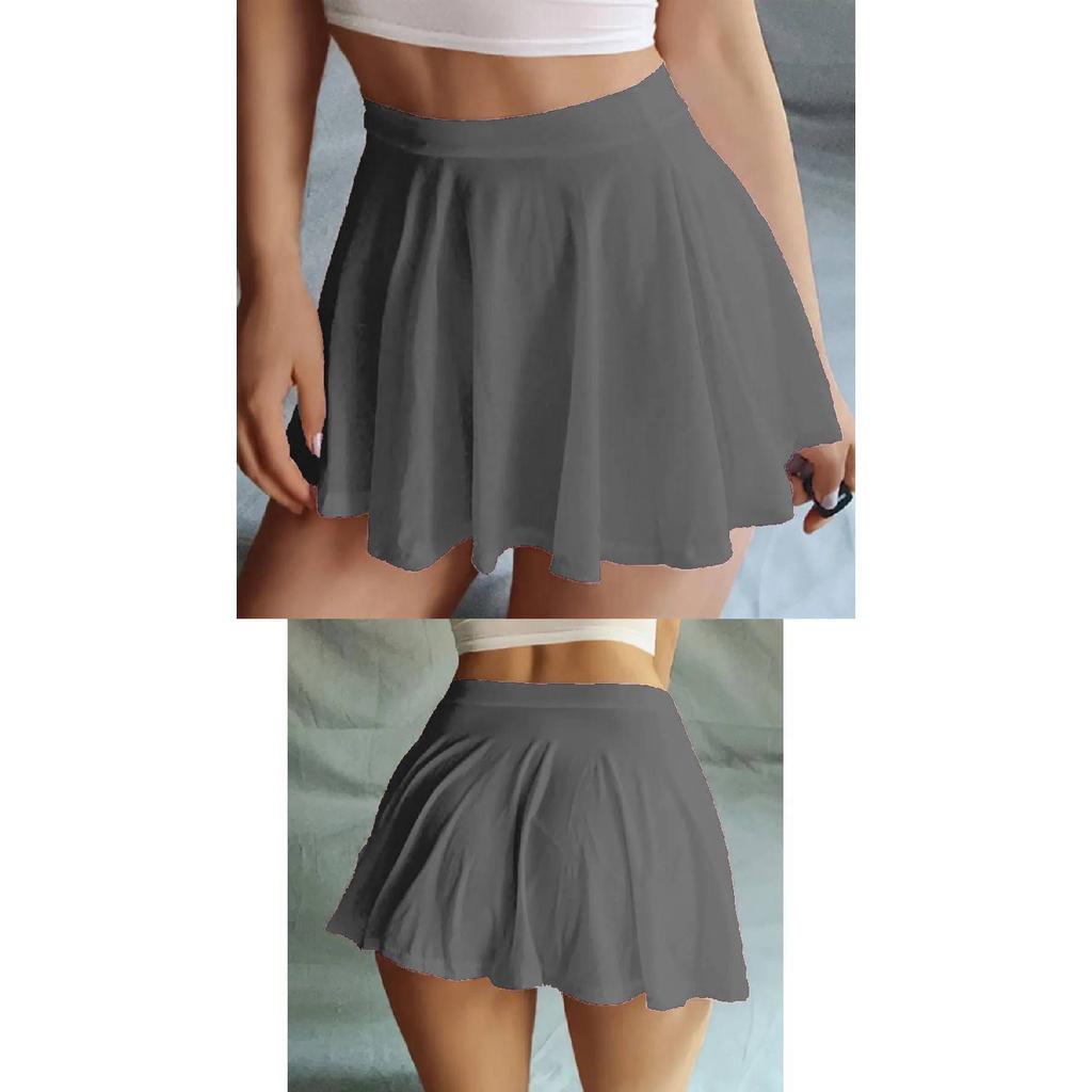 Rock mit elastischer Taille, Minirock, Lycra-Rock in A-Linie, Rock mit elastischer Taille, Flugrock