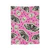 Halloween Gothic Blanket Flannel Romantic Goth Soft Throw Blanket for Car Sofa Couch Bed Rug