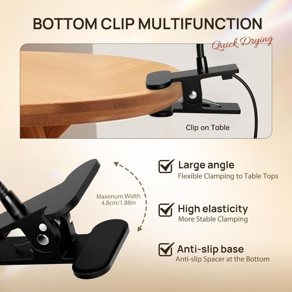 Foot Pedal Switch Nail Dryer Adjustable Head Nail Drying Lamp Gel Polish Curing Lamp  Nail Care