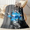 Dynamic Soccer Action Blanket Warmthful Decor Suitable for Seaside Office Chair Livingroom Four Seasons Universal Stylish Decor