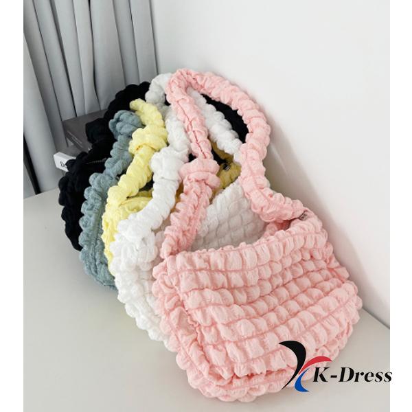 Cloud Bubble Pom-Pom Mini Crossbody Bag (5 Colors)