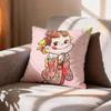 CUTE MMilky Peko Chan  Pillow Case Pattern Printed Pillowcase For Living Room Sofa Cushion Cover