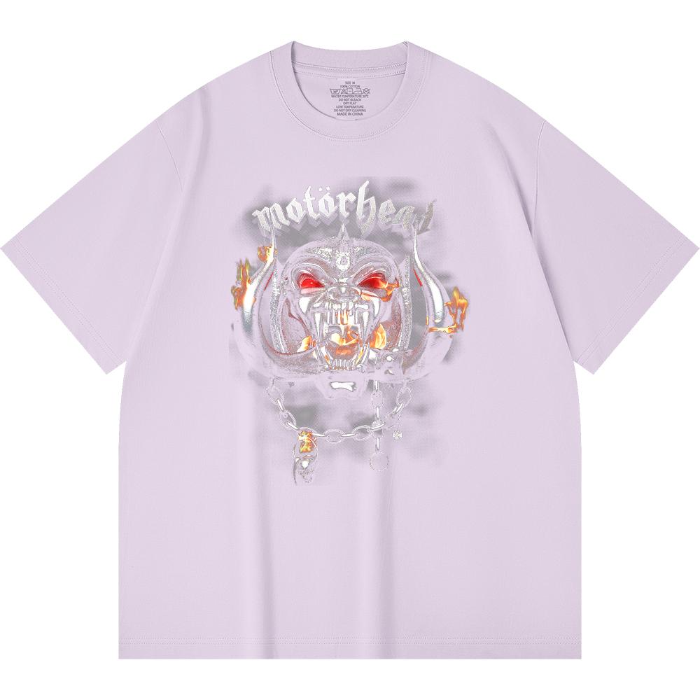 T-shirt Heavy Metal 230 g/m² 100% Bawełna Z Nadrukiem Zespołu Rockowego Popularnej Muzyki Unisex Ciężki Bawełniany T-shirt