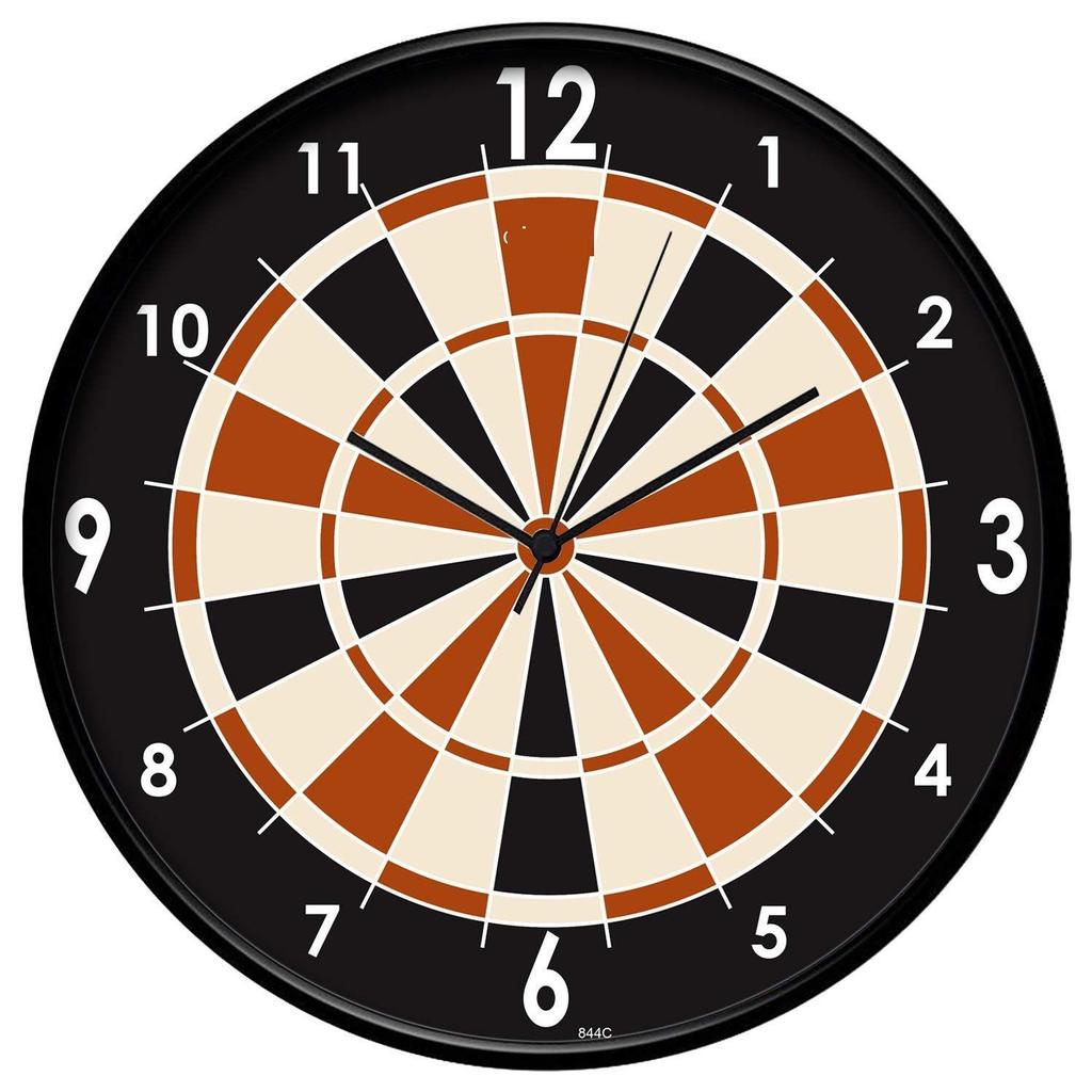 c12-inch Designer Plastic Analogue Round WallClock for Home, Kitchen, Living Room, Bedroom, Office (30 cm x 30 cm x 6 cm)