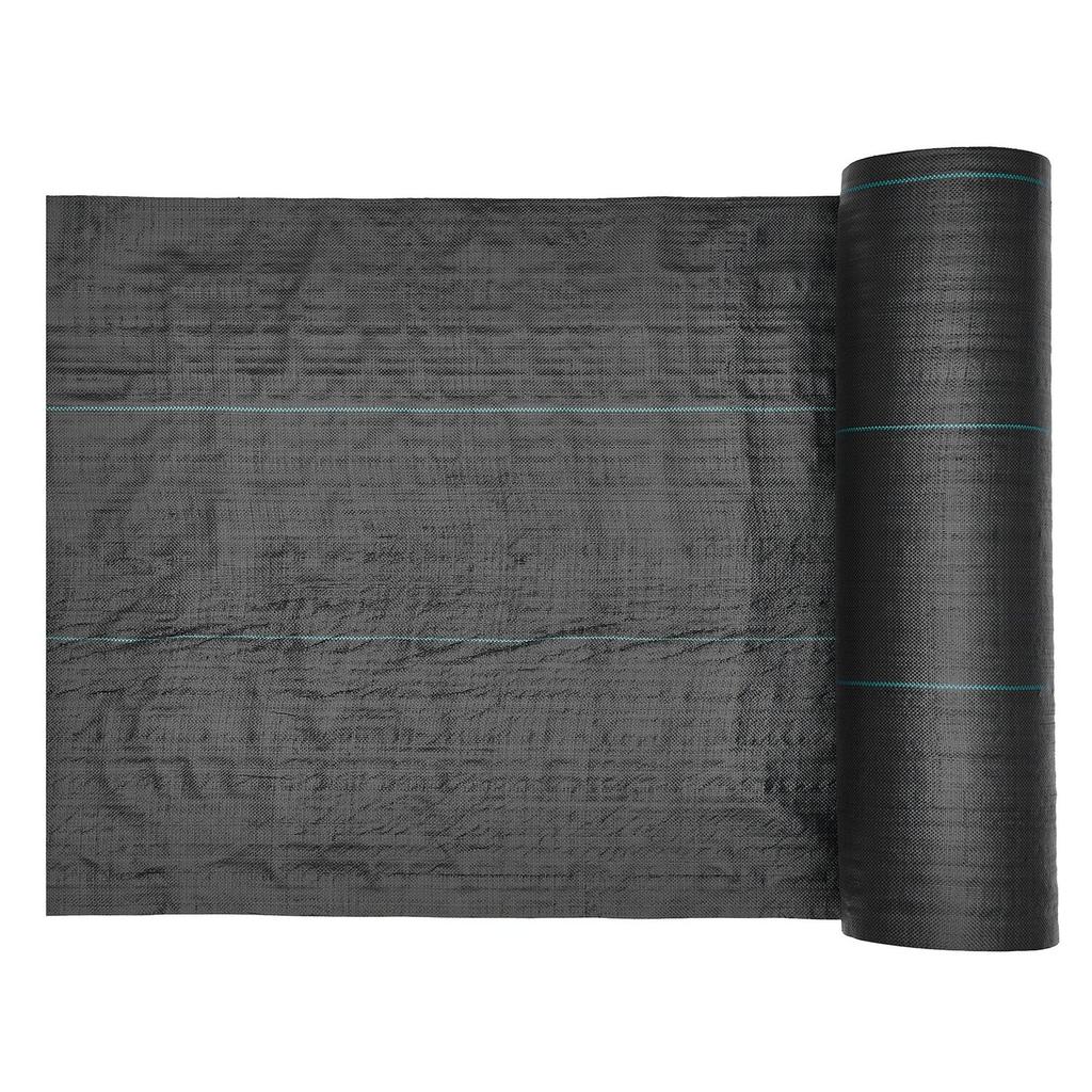 Weed Barrier Fabric Heavy Duty, 1.8x76.2m 141.7g Landscape Fabric, Woven Weed Blocker Fabrics, Garden Fabrics Weeds Barrier, Weeds Control Ground