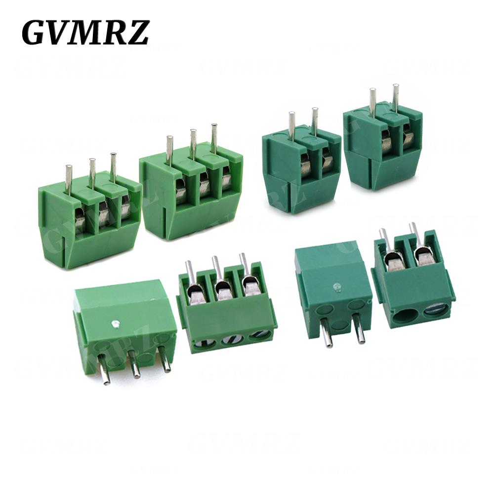10PCS KF350 KF350-2p 3p Pitch 3.5mm 2 3 Pin Spliceable Plug-in PCB Screw Terminal Block Connector 300V 10A For 24~18 AWG Cable