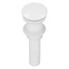 Pop Up Drain Stopper Press Bounce Deodorization Bathroom Sink Drain for Home White Without Hole