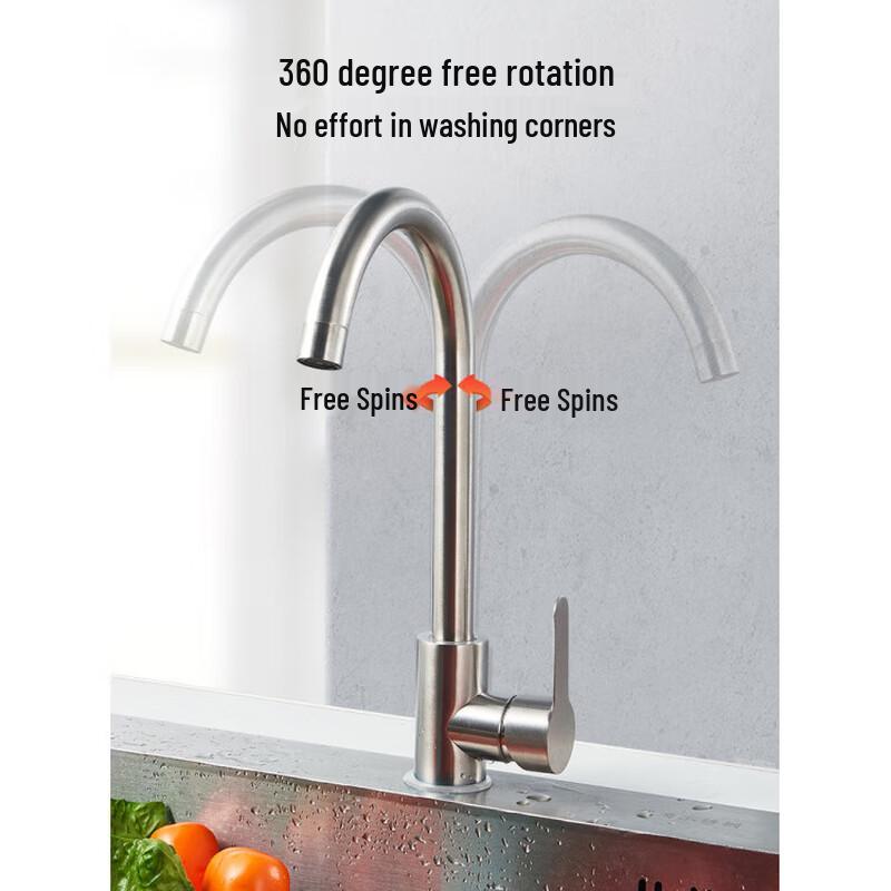 Wall-Mounted Copper Kitchen Mixer Faucet