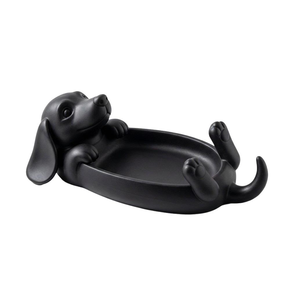 Cute Dachshund Storage Tray 3D Printed Key Holder Multi-functional Jewelry Storage Tray Home Decor