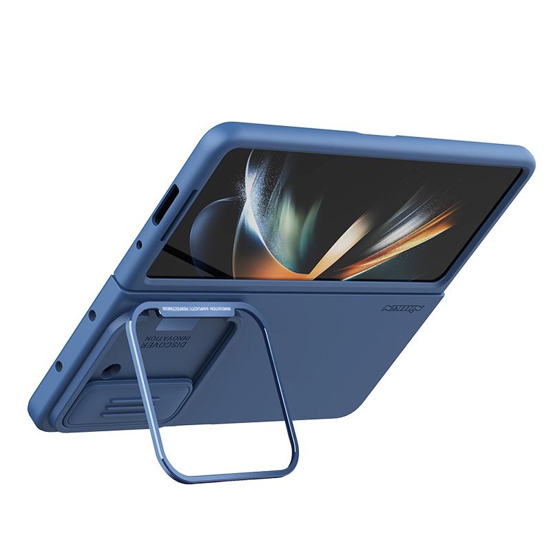 Nillkin CamShield Silky Case For Samsung Galaxy Z Fold 5 Camera Slider Liquid Silicone Shockproof Back Cover