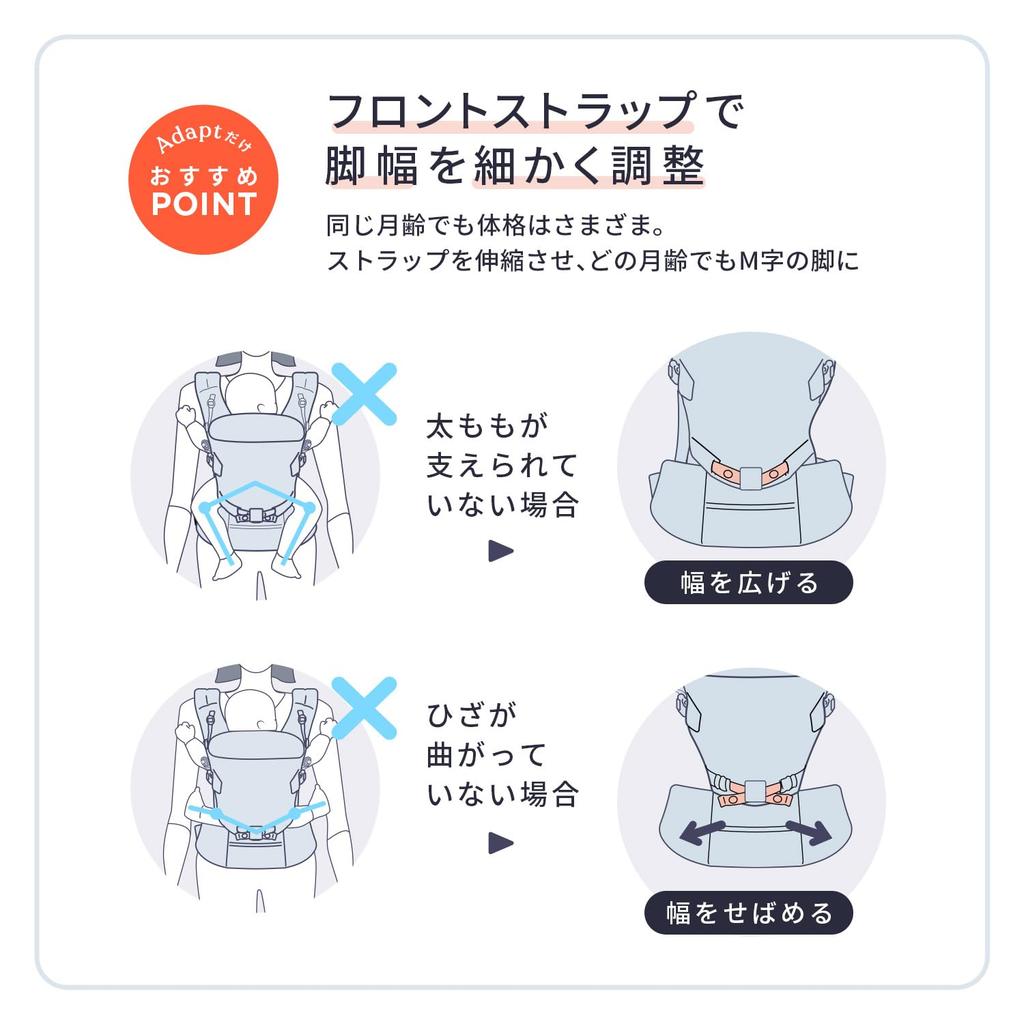 Ergobaby ADAPT Baby Perfect for Outings and CREGBCANATLIN Linen/Natural Carrier, Summer,