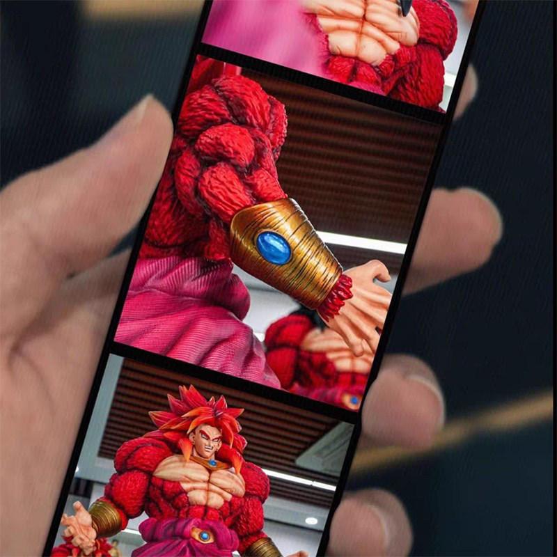 Hot Dragon Ball Z Super Saiyan 4 Red Hair Brolly Figurine 30cm Premium Highend Statue Anime Collectible Model Toy Gift