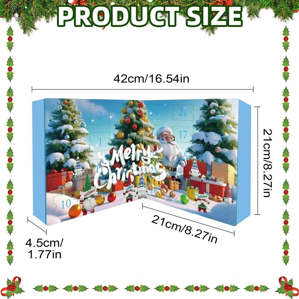 2025 Countdown Calendar Gnome Advent 24-day Christmas Gnome Dwarf Dolls Advent Cute Dwarf Dolls Countdown Calendar Desktop Decor