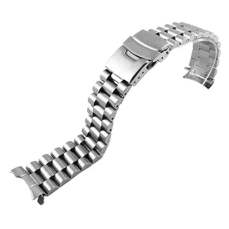 22 MM Stalowy Metalowy Pasek Nurkowy Do Zegarka Casio Duro Mdv107-1A MDV106-1A Bransoletka Zapasowe Części Paska Zegarka 3 Style