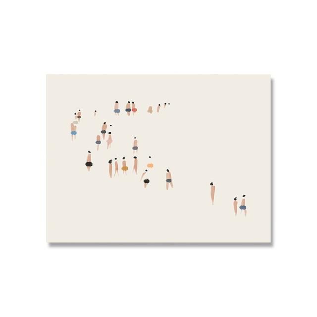 

Абстрактные волны плакат холст картина современное минималистское произведение искусства приморский пляж принт прибрежная детская для гостиной домашний декор 21*30cm