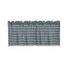 Kitchen Window Plaid Short Curtain Lace Valance Through Rod Drape Home Decor