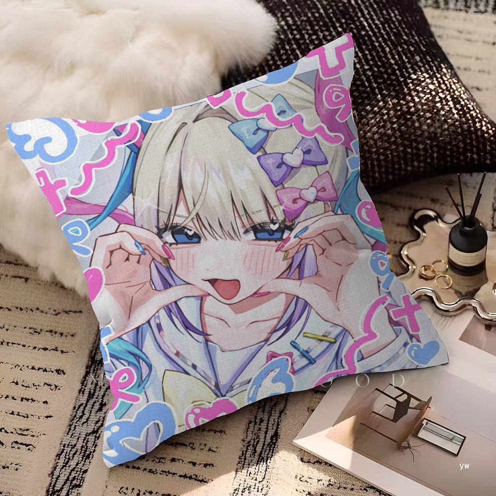 Needy Girl Overdose Spiel Kissenbezug Auto Wurfkissenbezug für Sofa Auto Weihnachtsgeschenk 40x40cm 45x45cm