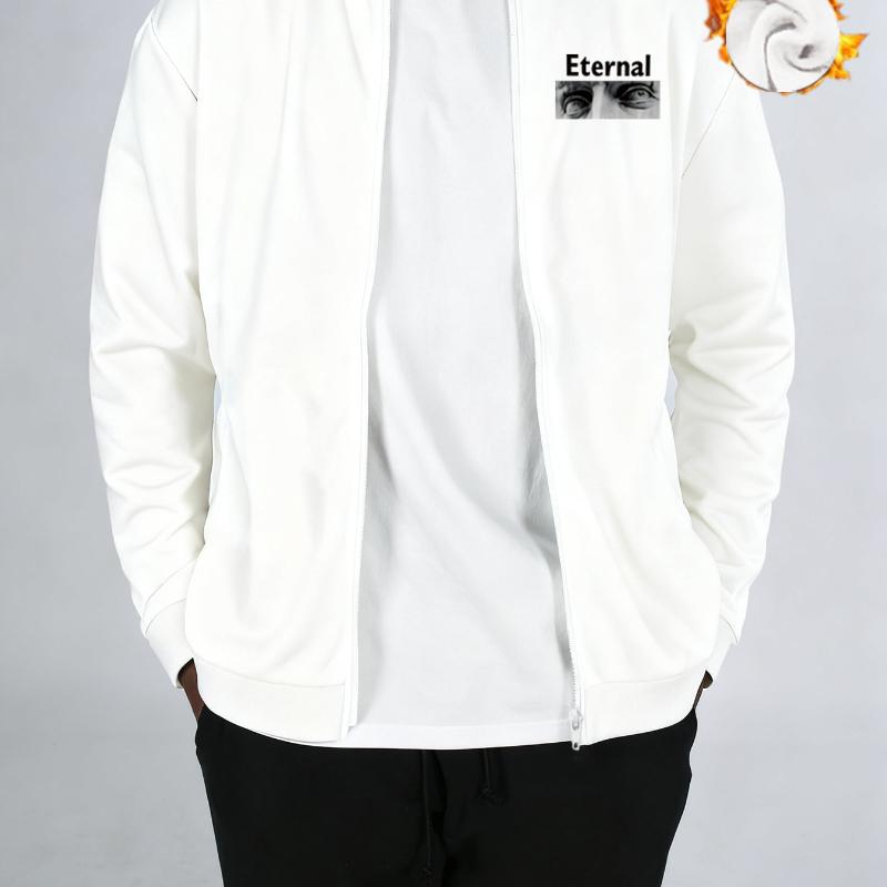 

Sherpa Collar Baseball Jacket, Corduroy Trim, Brown, Retro Style for Casual Gatherings S