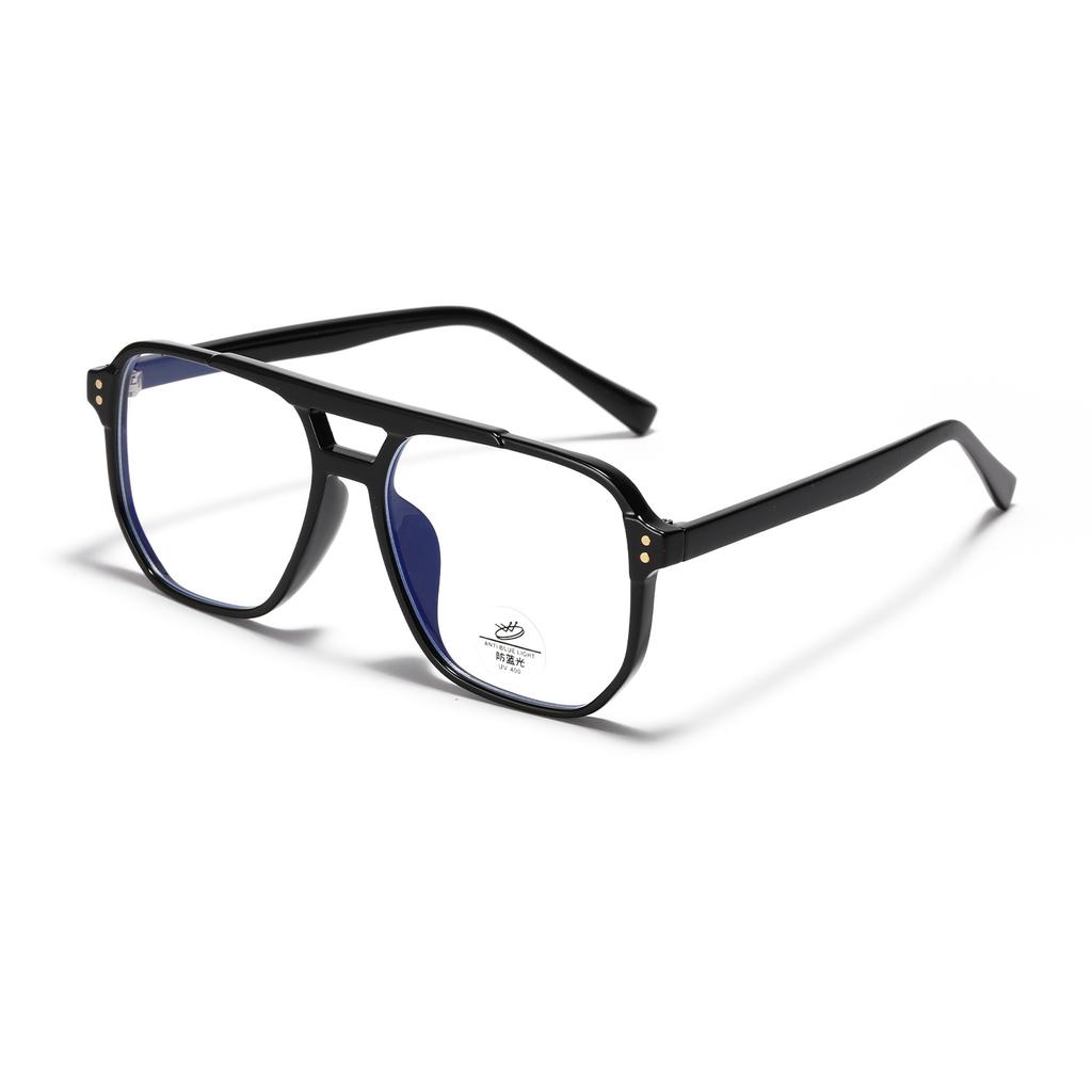 Double Beam Glasses Men'S Tr8935 Box Plain Mirror Women'S Tr90