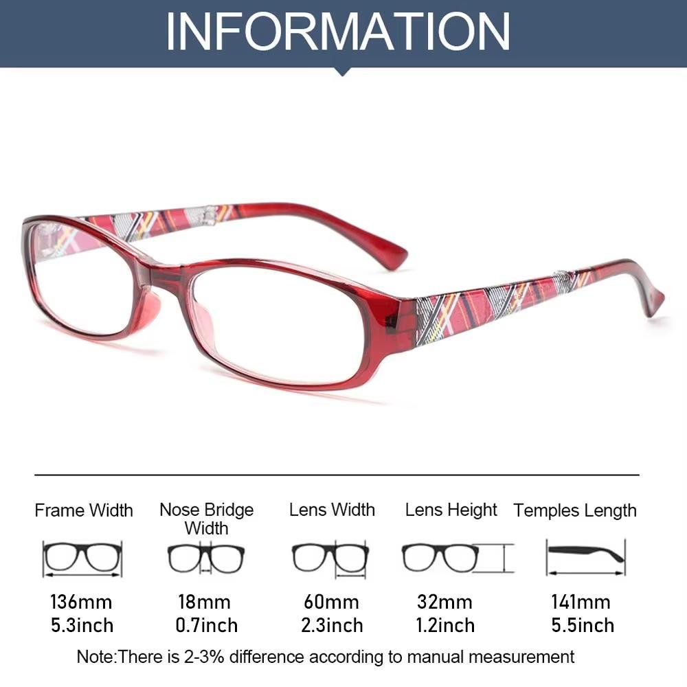 Fashion Vintage Comfortable Reading Glasses Ultra Light Frame Anti-Blue Light Eyeglasses Portable