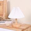 Nordic-Style Pleated Bedside Lamp: Japanese-Inspired Night Light for Dorms and Eye Protection