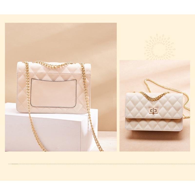 Lingge Chain Bag, Women's Bag, Girls' Hot Girl, Universal for All Seasons, One Shoulder Crossbody
